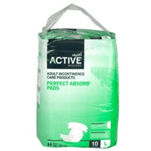 Active Diapers Large 10'S