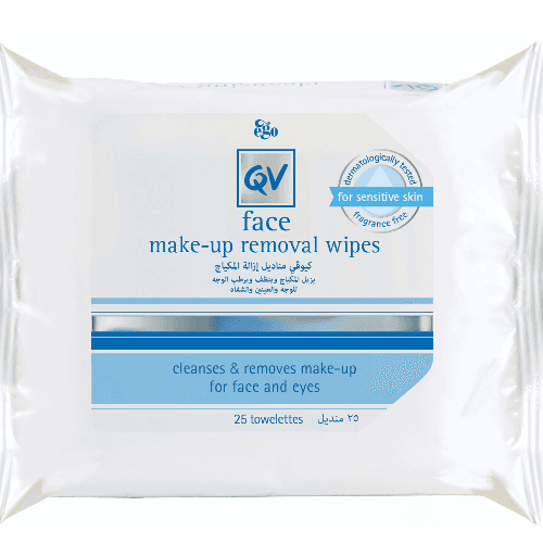 Qv Face Makeup Remover Wipes 25 Pcs 