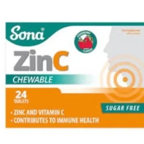 Sona Zinc Chewable Tab 24S 