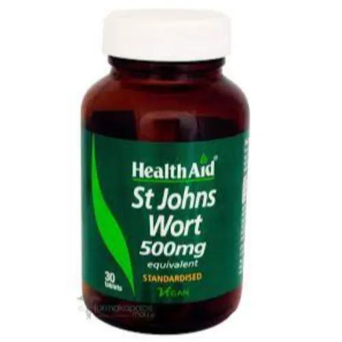 Health Aid Stjohns Wort 500Mg 30 Tablets 