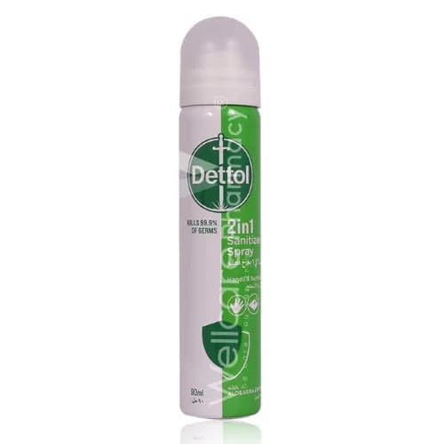 Dettol 2In1 Sanitizer Spray 90Ml