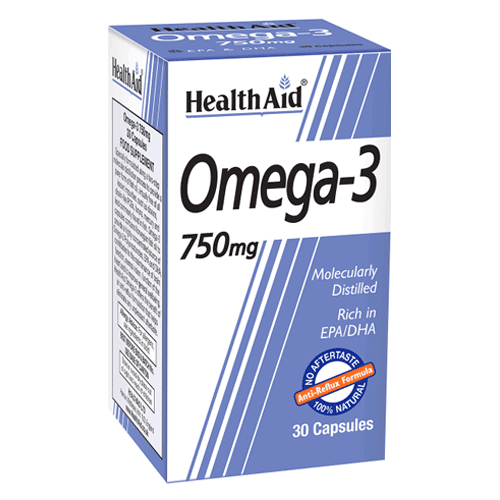 Health Aid Omega 3 750 Mg 30 Cap 