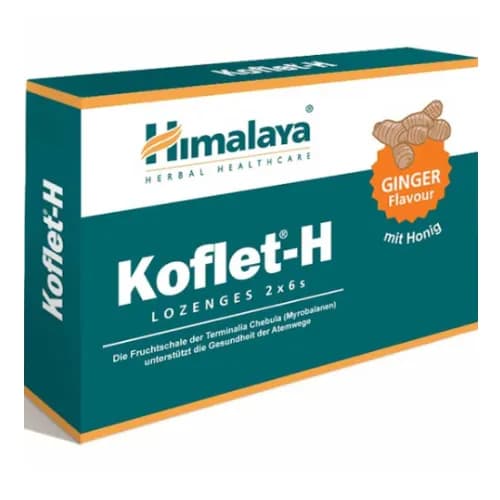 Himalaya Koflet-H Lozenges Ginger 12 Pieces