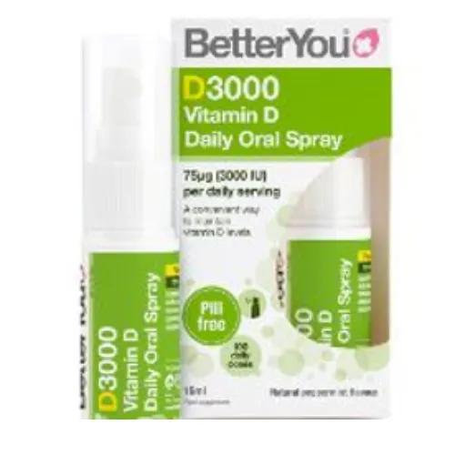 Better You D3000 Vitamin D Oral Spray 15Ml