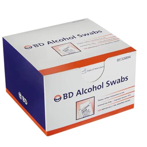 Bd Alcohol Swabs 100 Pieces