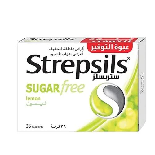 Strepsils Sugar Free Lemon 36 Pieces