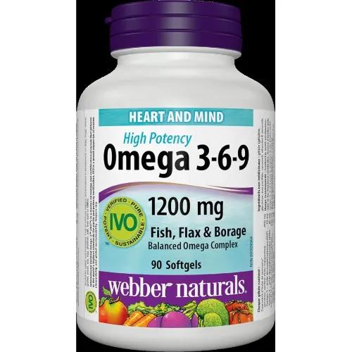 Webber Naturale Omega 3 6 9 1200Mg Sgc 90 Pieces