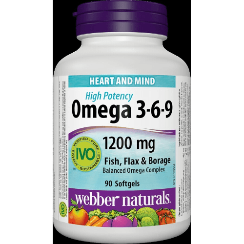 Webber Naturale Omega 3 6 9 1200Mg Sgc 90 Pieces