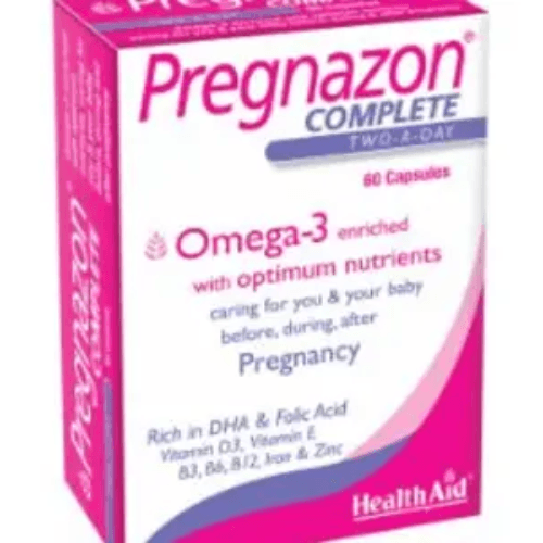 Health Aid Pregnazon Complete 60 Capsules 