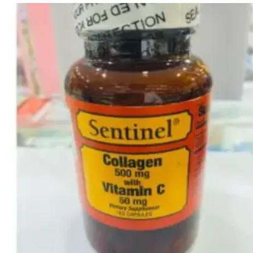 Sentinel Collagen 500 Mg With Vitamin C 50 Mg 100 Caps