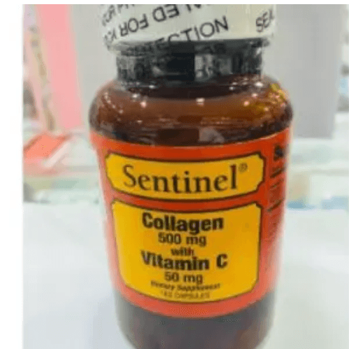 Sentinel Collagen 500 Mg With Vitamin C 50 Mg 100 Caps