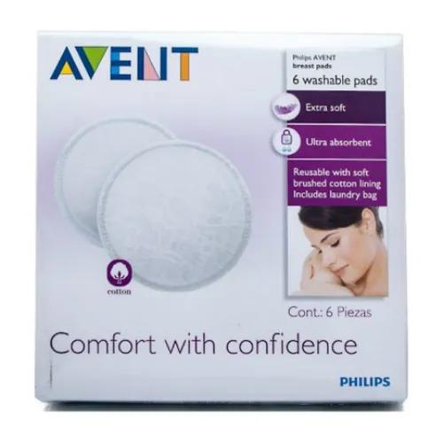 Avent Wash Breast Pads Scf155-06 X6