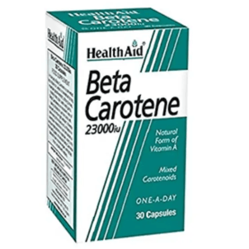 Health Aid Beta Carotene 23000 Iu 30 Capsules 