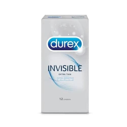 Durex Invisible Extra Thin Lubricated 12's