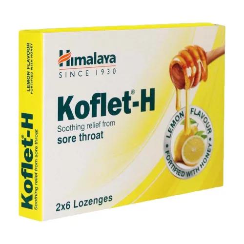 Himalaya Koflet-H Lemon Lozenges 12 Pieces