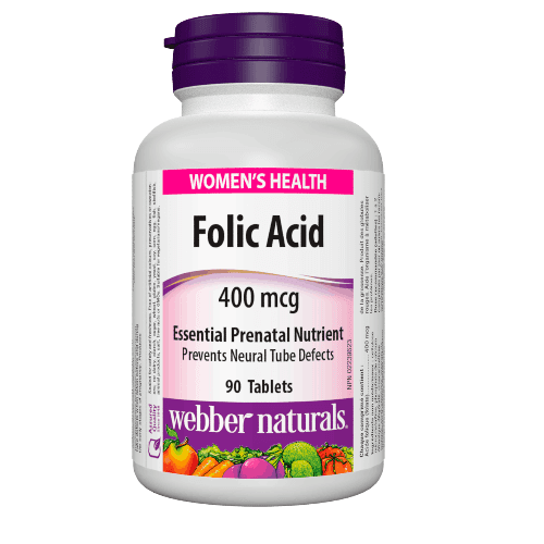 Webber Naturals Folic Acid Tab 400 Mcg 90 Pieces