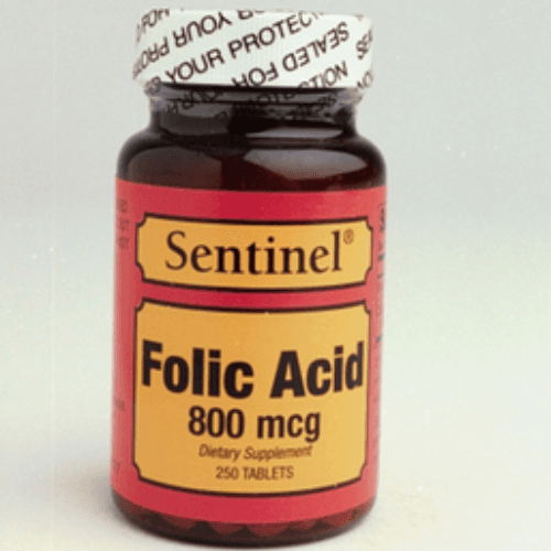 Sentinel Folic Acid 800 Mcg Tablets 250`s