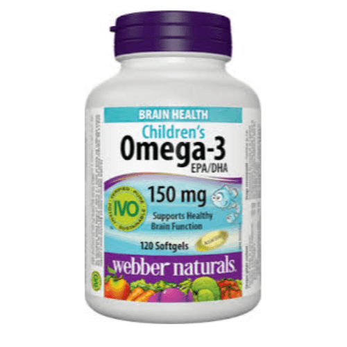 Webber Naturals Children'S Omega 3 150Mg Sgc 120 Pieces