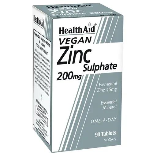 Health Aid Zinc Sulphate 200Mg Tab 90S 