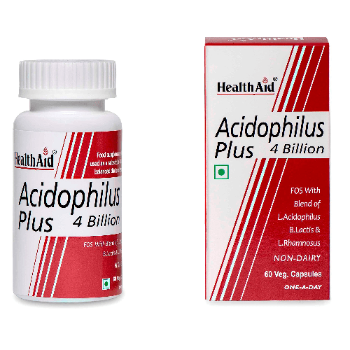 Health Aid Acidophilus Plus 4 Billion 60 Capsules 