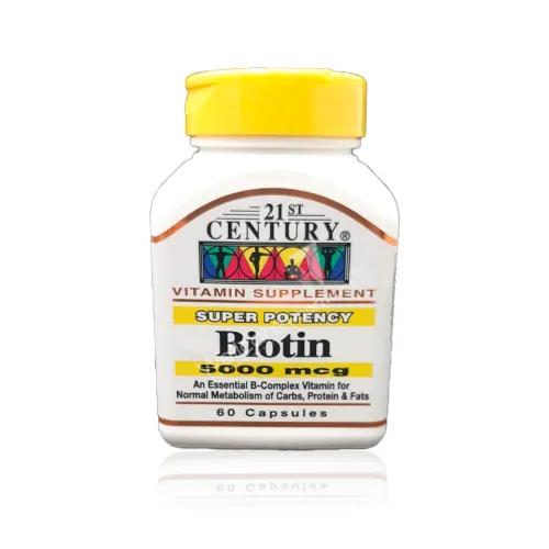 21St Century Biotin 5000 Mcg Capsules 60 Pieces