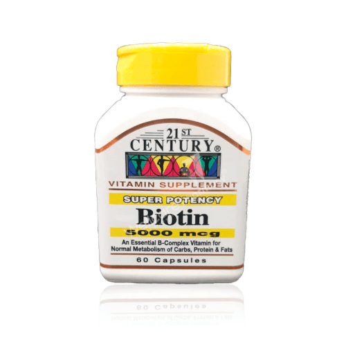 21St Century Biotin 5000 Mcg Capsules 60 Pieces