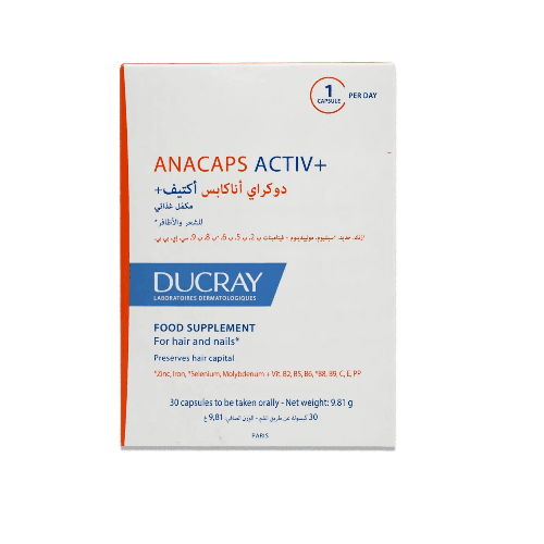 Ducray Anacaps Activ + Cap 30 Pieces