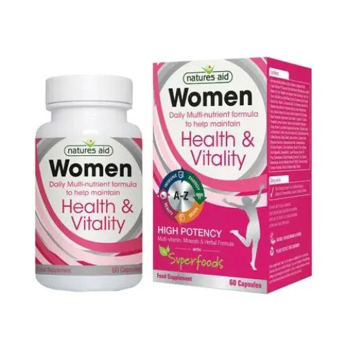 Natures Aid Women Multi Vitamin Caps 60S