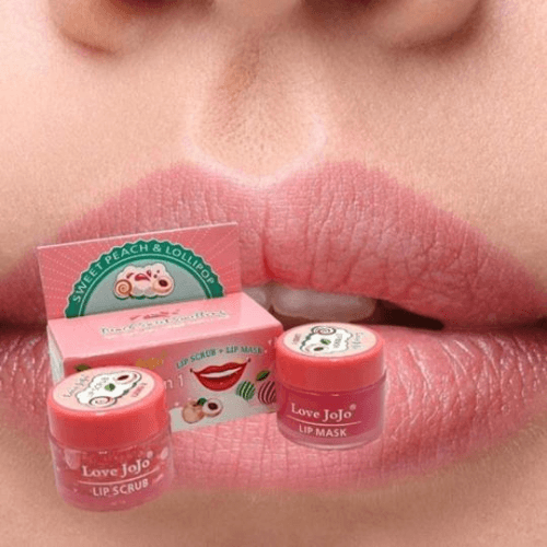 Sweet Peach Lip Scrub And Lip Mask