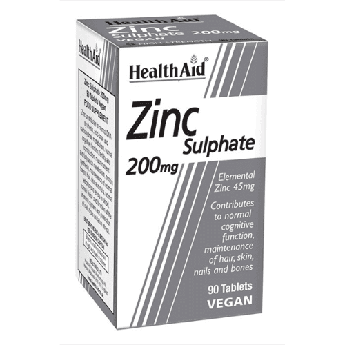 Health Aid Zinc Sulphate 200Mg Tab 90S 