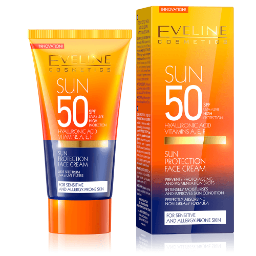 Eveline Sun SPF 50+ Protect Face Cream 50ml