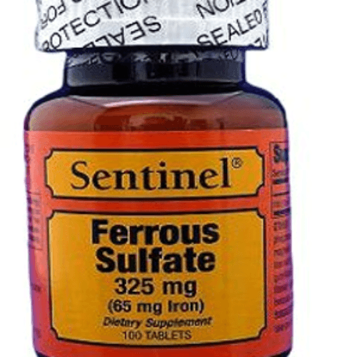 Sentinel Ferrous Sulfate 325 Mg Tab 100S