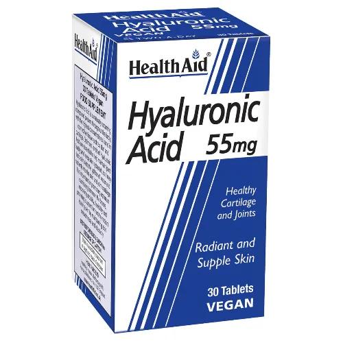 Health Aid Hyaluronic Acid 55Mg 30 Tablets 