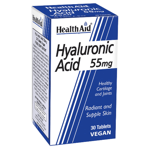 Health Aid Hyaluronic Acid 55Mg 30 Tablets 