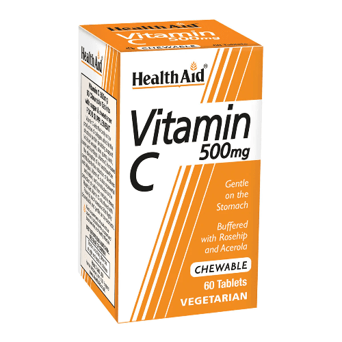 Health Aid Vitamin C 500Mg Chewable 60 Tablets 