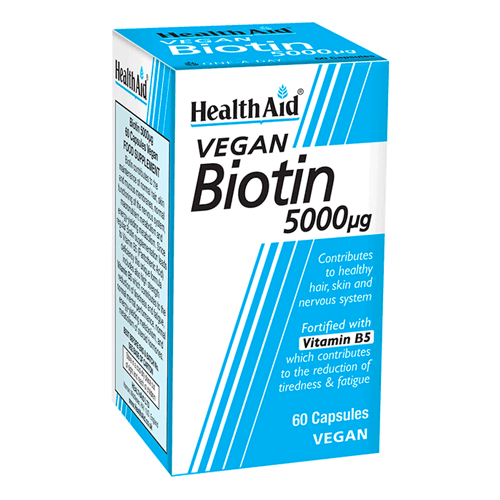 Health Aid Biotin 5000 Mcg 60 Capsules 