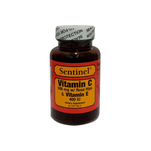 Sentinel Vit C 500Mg W/Rose Hips Vit E-400 Iu So