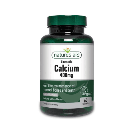 Natures Aid Calcium (400Mg) Tablets - 60'S