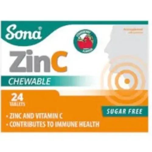 Sona Zinc Chewable Tab 24S