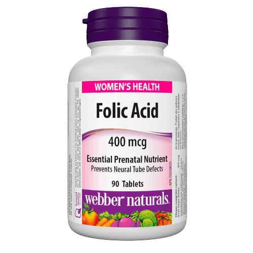 Webber Naturals Folic Acid Tab 400 Mcg 90 Pieces