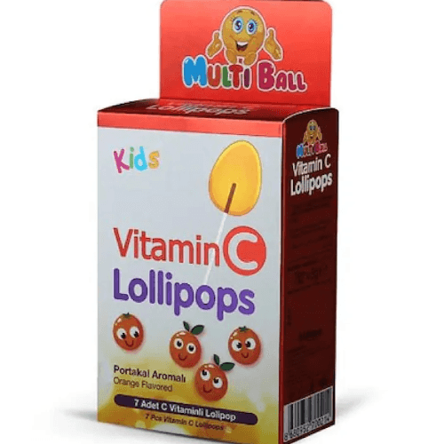 Multiball Kids Vitamin C Lollipops 7S