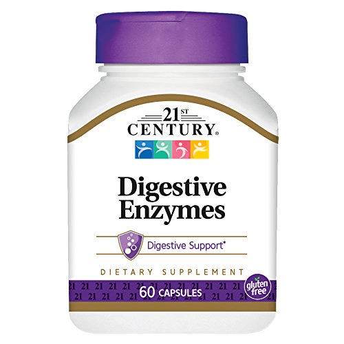 21St Century Digestive Enzymes Capsules 60 Pieces