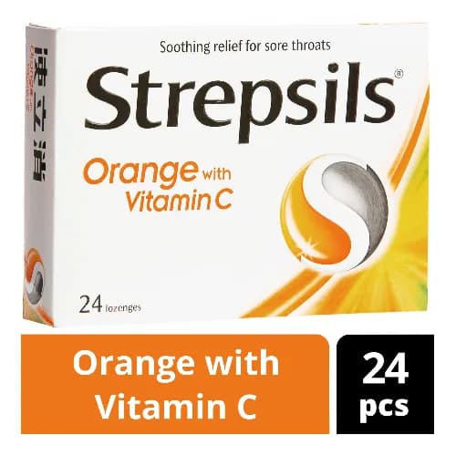 Strepsils Orange And Vitamin C 24 Pieces