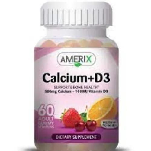 Amerix Calcium+Vit D3 Adult Gummy 60 Pieces