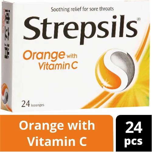 Strepsils Orange And Vitamin C 24 Pieces