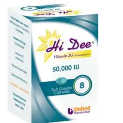 Hi Dee Vitamin D3 50,000 Iu Cap 8S