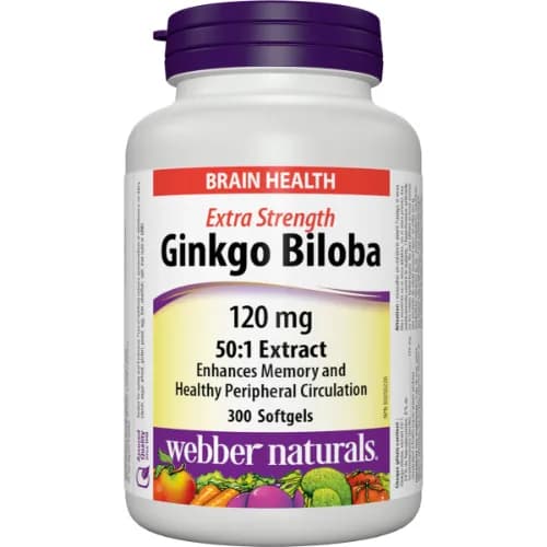 Webber Naturals Ginkgo Biloba 120 Mg Cap 90 Pieces