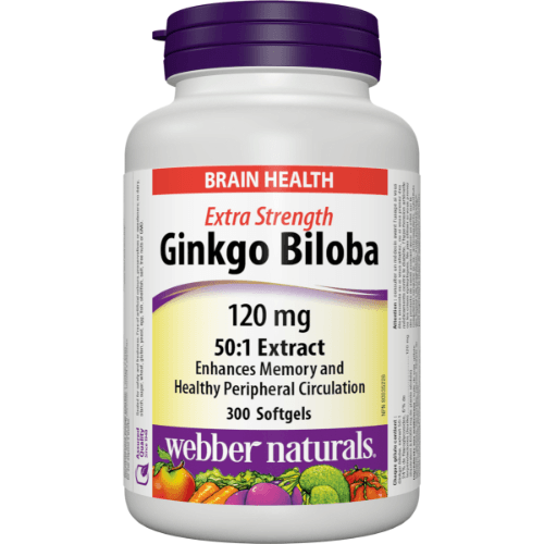 Webber Naturals Ginkgo Biloba 120 Mg Cap 90 Pieces