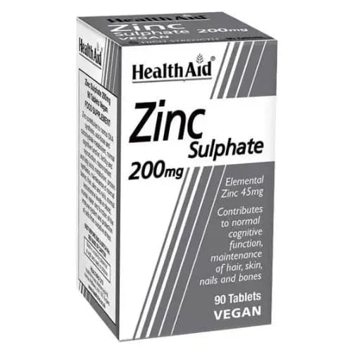 Health Aid Zinc Sulphate 200Mg Tab 90S 