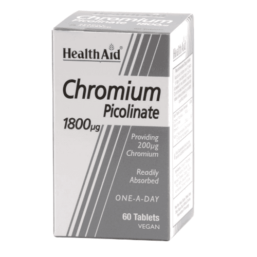 Health Aid Chromium 60 Tablets 